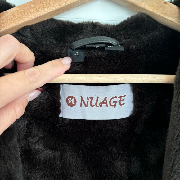 Nuage Brown Faux Leather / Fur Jacket - Picture 3 of 9